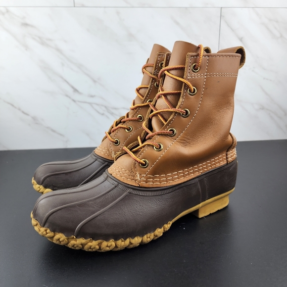 *Sold L.L. Bean 8" Thinsulate Tan Womens Bean Boots - Picture 3 of 8